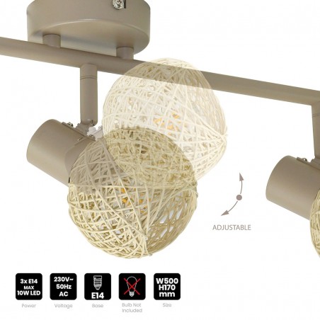 NOWOŚĆ ML2119Lampa sufitowa DEX 3xE14 Milagro