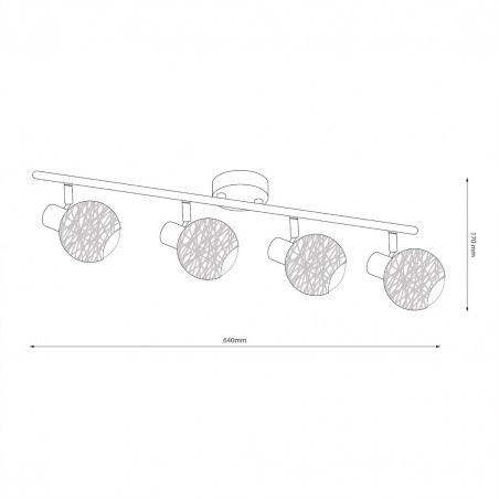 NOWOŚĆ ML2120Lampa sufitowa DEX 4xE14 Milagro