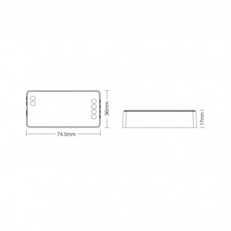 NOWOŚĆ PS-FUT035S+MI-LIGHT Kontroler SR2 2w1 MONO/CCT 12-24VDC 12A FUT035S+ Milagro