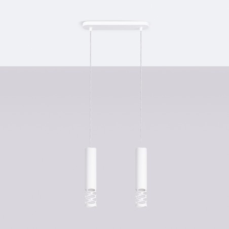 NOWOŚĆ Lampa wisząca LIRO 2 białySL.1692 Sollux