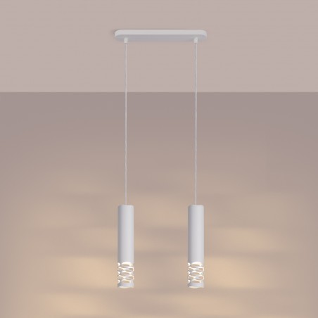 NOWOŚĆ Lampa wisząca LIRO 2 białySL.1692 Sollux