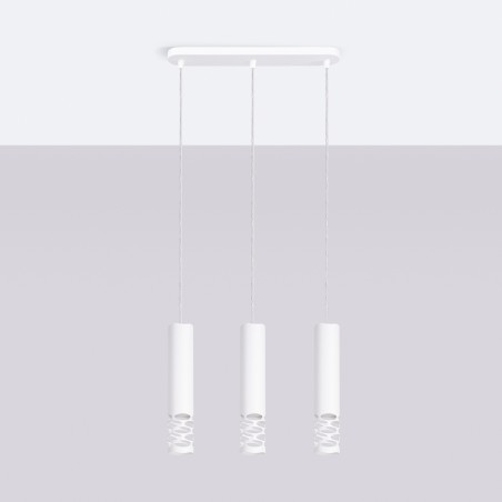 NOWOŚĆ Lampa wisząca LIRO 3L białySL.1693 Sollux