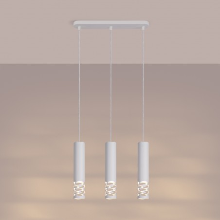 NOWOŚĆ Lampa wisząca LIRO 3L białySL.1693 Sollux