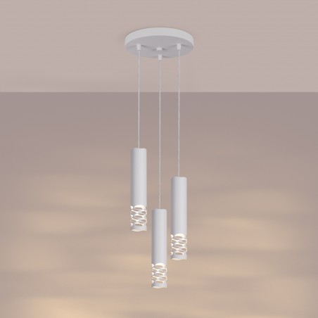 NOWOŚĆ Lampa wisząca LIRO 3P białySL.1694 Sollux