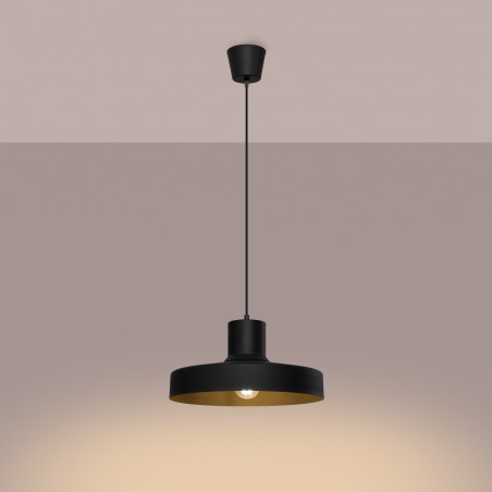 NOWOŚĆ Lampa wisząca BILO czarnaSL.1703 Sollux