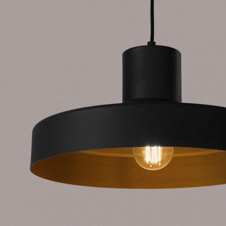 NOWOŚĆ Lampa wisząca BILO czarnaSL.1703 Sollux