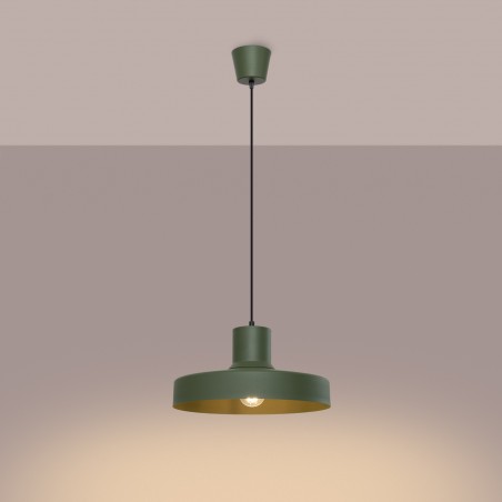 NOWOŚĆ Lampa wisząca BILO zielona oliwkaSL.1705 Sollux