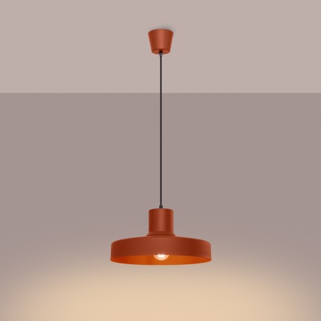 NOWOŚĆ Lampa wisząca BILO ochra czerwonaSL.1706 Sollux