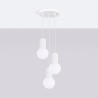 NOWOŚĆ Lampa wisząca HALO 3P białaSL.1710 Sollux