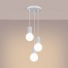NOWOŚĆ Lampa wisząca HALO 3P białaSL.1710 Sollux
