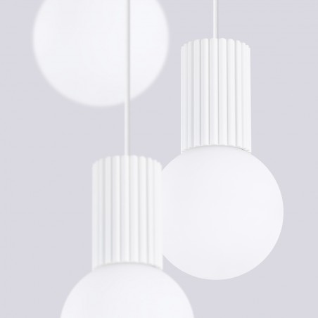NOWOŚĆ Lampa wisząca HALO 3P białaSL.1710 Sollux