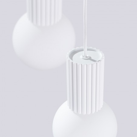 NOWOŚĆ Lampa wisząca HALO 3P białaSL.1710 Sollux