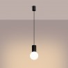 NOWOŚĆ Lampa wisząca HALO 1 czarnaSL.1714 Sollux