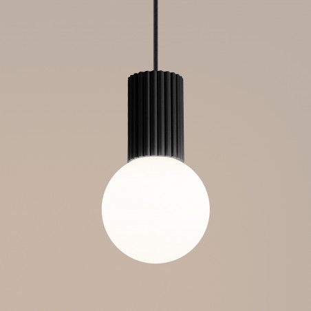 NOWOŚĆ Lampa wisząca HALO 1 czarnaSL.1714 Sollux