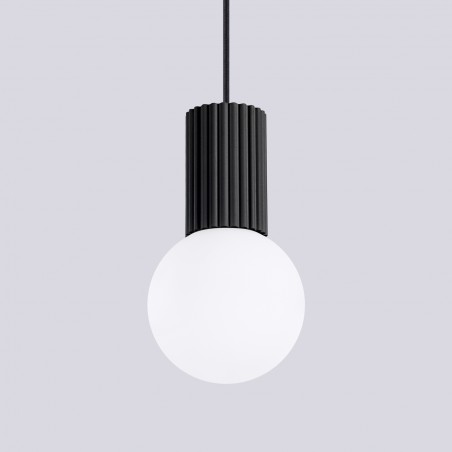 NOWOŚĆ Lampa wisząca HALO 1 czarnaSL.1714 Sollux