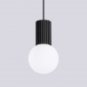 NOWOŚĆ Lampa wisząca HALO 1 czarnaSL.1714 Sollux