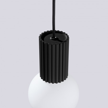 NOWOŚĆ Lampa wisząca HALO 1 czarnaSL.1714 Sollux