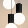 NOWOŚĆ Lampa wisząca HALO 3P czarnaSL.1715 Sollux