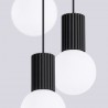 NOWOŚĆ Lampa wisząca HALO 3P czarnaSL.1715 Sollux