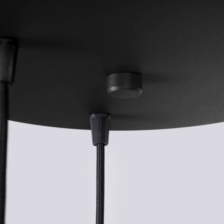 NOWOŚĆ Lampa wisząca HALO 3P czarnaSL.1715 Sollux