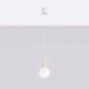 NOWOŚĆ Lampa wisząca HALO 1 beżowaSL.1719 Sollux