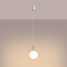 NOWOŚĆ Lampa wisząca HALO 1 beżowaSL.1719 Sollux