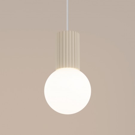NOWOŚĆ Lampa wisząca HALO 1 beżowaSL.1719 Sollux