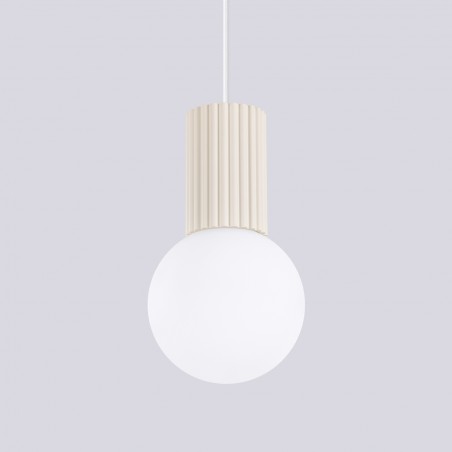 NOWOŚĆ Lampa wisząca HALO 1 beżowaSL.1719 Sollux
