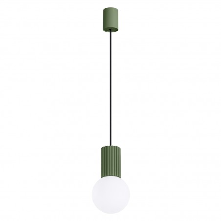 NOWOŚĆ Lampa wisząca HALO 1 zielona oliwkaSL.1724 Sollux