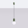 NOWOŚĆ Lampa wisząca HALO 1 zielona oliwkaSL.1724 Sollux