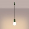 NOWOŚĆ Lampa wisząca HALO 1 zielona oliwkaSL.1724 Sollux