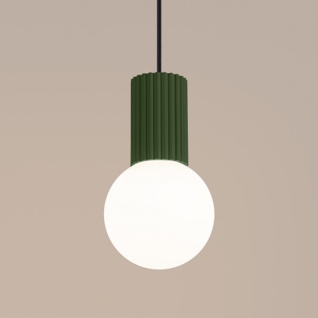 NOWOŚĆ Lampa wisząca HALO 1 zielona oliwkaSL.1724 Sollux