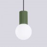 NOWOŚĆ Lampa wisząca HALO 1 zielona oliwkaSL.1724 Sollux