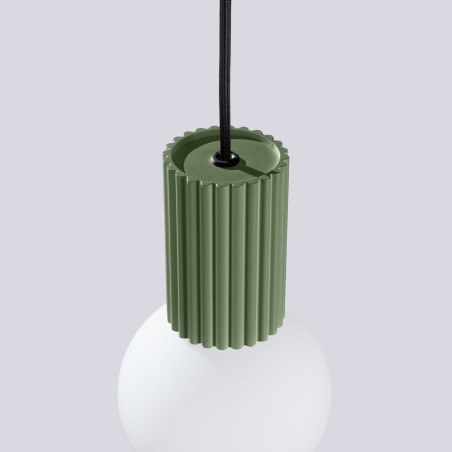 NOWOŚĆ Lampa wisząca HALO 1 zielona oliwkaSL.1724 Sollux