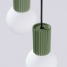 NOWOŚĆ Lampa wisząca HALO 3P zielona oliwkaSL.1725 Sollux
