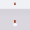 NOWOŚĆ Lampa wisząca HALO 1 ochra czerwonaSL.1729 Sollux