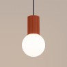 NOWOŚĆ Lampa wisząca HALO 1 ochra czerwonaSL.1729 Sollux
