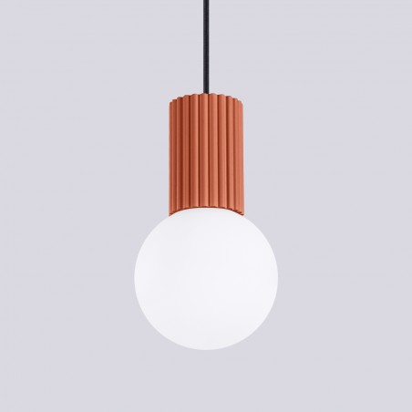 NOWOŚĆ Lampa wisząca HALO 1 ochra czerwonaSL.1729 Sollux