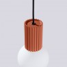 NOWOŚĆ Lampa wisząca HALO 1 ochra czerwonaSL.1729 Sollux