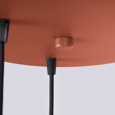 NOWOŚĆ Lampa wisząca HALO 3P ochra czerwonaSL.1730 Sollux