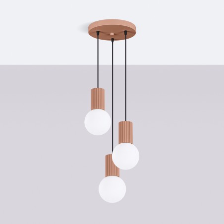 NOWOŚĆ Lampa wisząca HALO 3P moccaSL.1735 Sollux