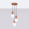NOWOŚĆ Lampa wisząca HALO 3P moccaSL.1735 Sollux