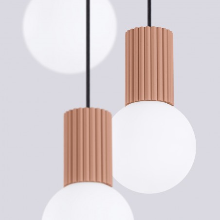NOWOŚĆ Lampa wisząca HALO 3P moccaSL.1735 Sollux