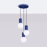 NOWOŚĆ Lampa wisząca HALO 3P ultramarynaSL.1740 Sollux
