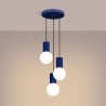 NOWOŚĆ Lampa wisząca HALO 3P ultramarynaSL.1740 Sollux