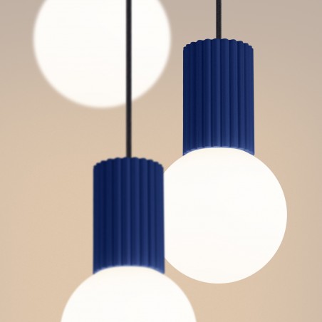 NOWOŚĆ Lampa wisząca HALO 3P ultramarynaSL.1740 Sollux