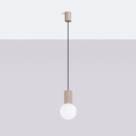 NOWOŚĆ Lampa wisząca HALO 1 taupeSL.1744 Sollux