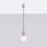NOWOŚĆ Lampa wisząca HALO 1 taupeSL.1744 Sollux