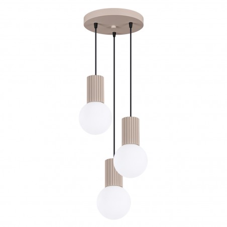 NOWOŚĆ Lampa wisząca HALO 3P taupeSL.1745 Sollux