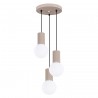 NOWOŚĆ Lampa wisząca HALO 3P taupeSL.1745 Sollux